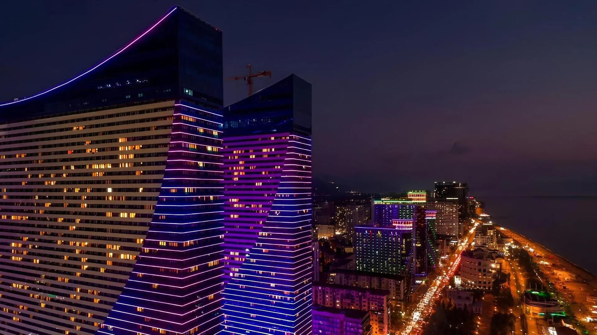 公寓 Panorama Center Suite Black Sea View 巴统